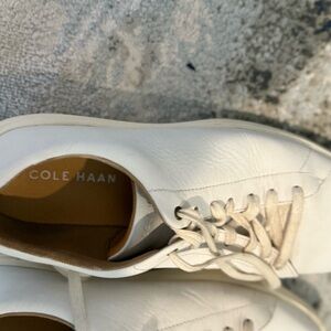 Cole Haan White Leather Sneakers